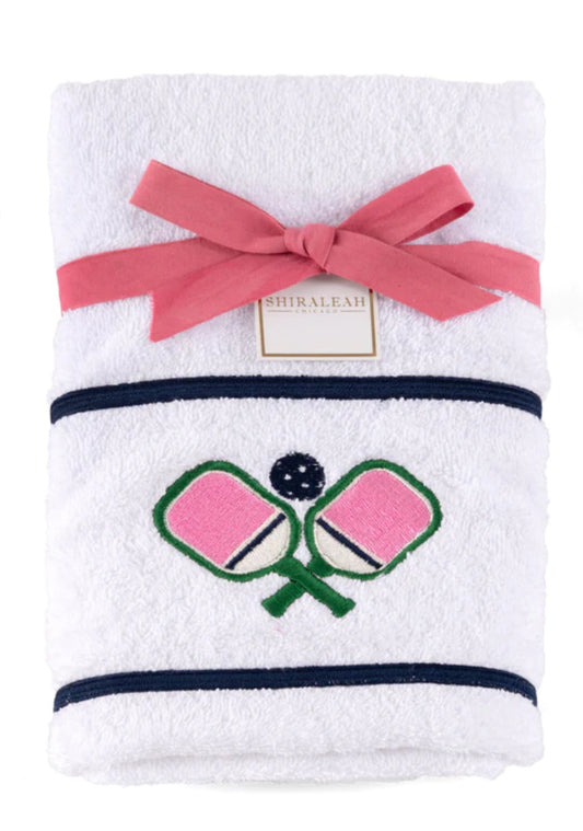 White Pickle Ball Towel