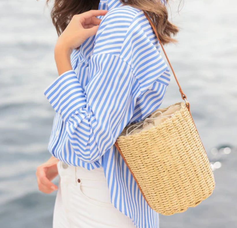 Woven Bucket Bag